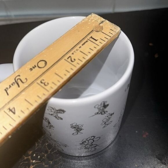 Minnie Mouse Character Construction Mug White & Black 4" Tall Disney Ceramic Tha - Picture 6 of 10